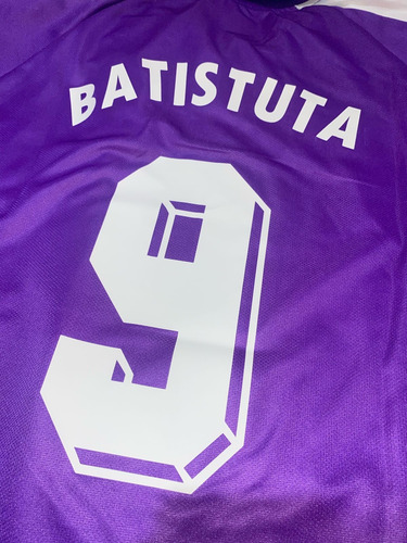 Camiseta De La Fiorentina Batistuta Retro Manga Corta Fila