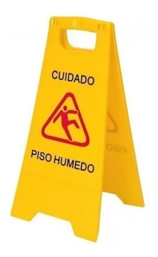 Cartel Señal De Piso Mojado Royco Amarillo (cod 1863)