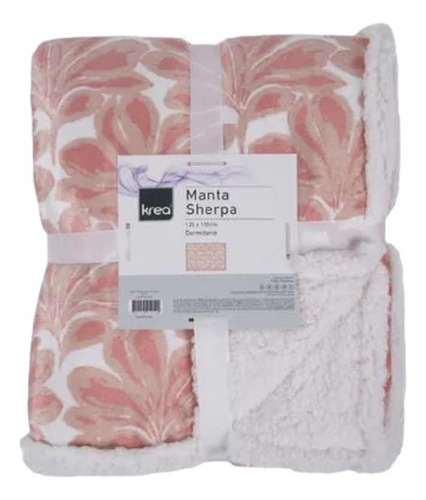 Manta Sherpa Estampada Krea 150 X 125