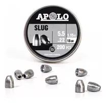 Comprar Balines Apolo Slug Puntas 5.5mm 18 Grs Lata X 200 Caza Pcp