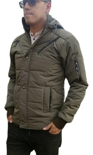 Chaqueta Gaban Acolchonado Para Hombre , Perfecto Para El Frio, Abrigadora, Liviana, Versátil, Practica Y Muy Combinable 