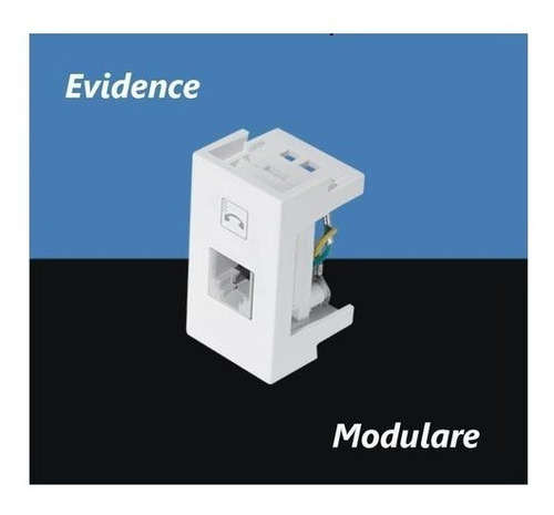 Módulo Tomada Telefone Rj11 2 Vias Evidence/modulare Fame