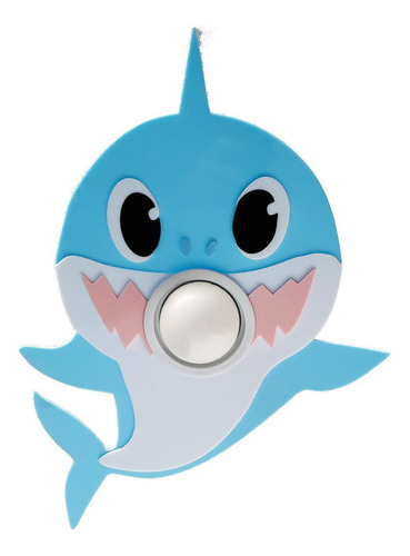 Luminária Pendente Baby Shark Infantil Tubarão Quarto Bebê