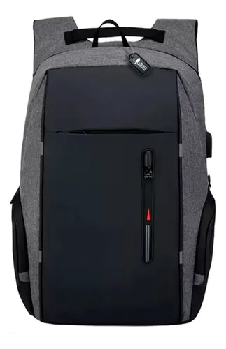 Mochila Impermeable Antirrobo Gran Capacidad Puerto Usb Candado De  Combinación Laptop Escolar Resistente Multifuncional - $ 298