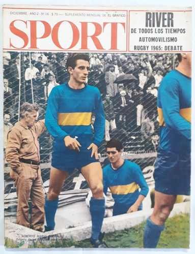 Revista Sport N° 16 - Gonzalez Boca - River - Año 1965 Fs