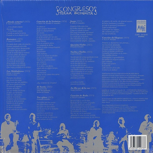Vinilo Congreso Terra Incognita Nuevo Sellado
