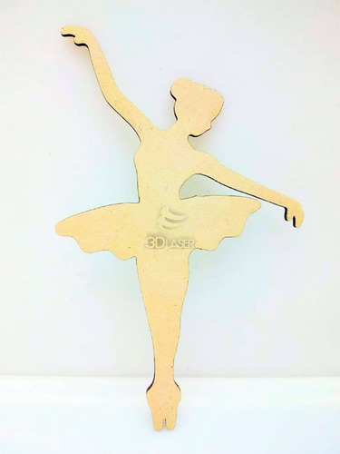 Bailarina Silueta X 10u - Mdf / Fibrofacil