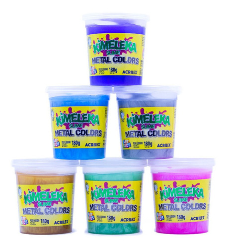 Kimeleka Slime Metal Colors Acrilex 180g
