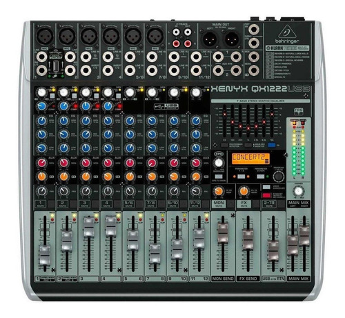 Console Behringer QX1222USB Xenyx de mistura 100V/240V