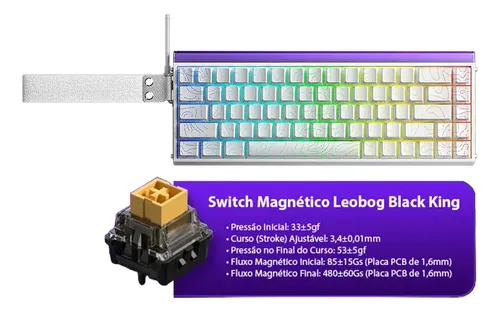 Teclado Magnético Aula Hero 68 He 8k Rapid Trigger 0.01mm