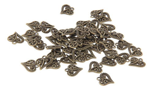 4 Paquete De 3-6 50x Dijes De Corazón Antiguo Diy 4 Piezas