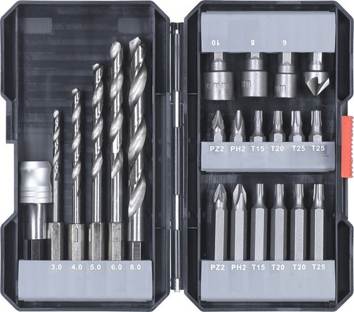 Imagen 3 de 9 de Taladro Ator Percutor Einhell 18v Inalambrico Kit 22 Maletin