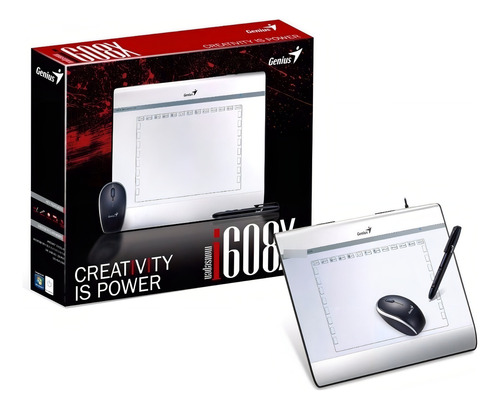 Tableta Dibujo Digitalizadora Genius I608x Mouse + Pen