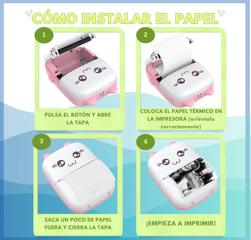 Papel Autoadhesivo X10u Para Mini Impresora 57mm X 2.7mts