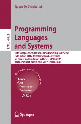 Libro Programming Languages And Systems : 16th European S...