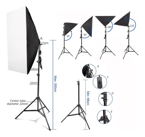 Kit De Estudio Profesional Para Fotografía Kit De Softbox