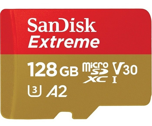 Tarjeta Micro Sd 128gb Extreme Sandisk® 100mb/s 4k - U3- A1