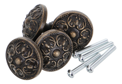 4 Pomos De Armario Vintage Redondos Para Tocador, Cocina Ind