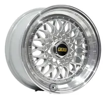 Comprar Jogo Roda Bbs Rs Aro 15 Tala 7 4x100 4x108 Borda Gts Cor Prata Diamantada