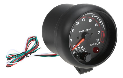 Tacômetro Universal Para Medir Rpm Motor De Carro Preto 3,75