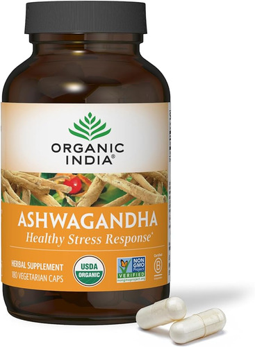 Ashwagandha Organica de India 800mg X 180 Capsulas eeuu