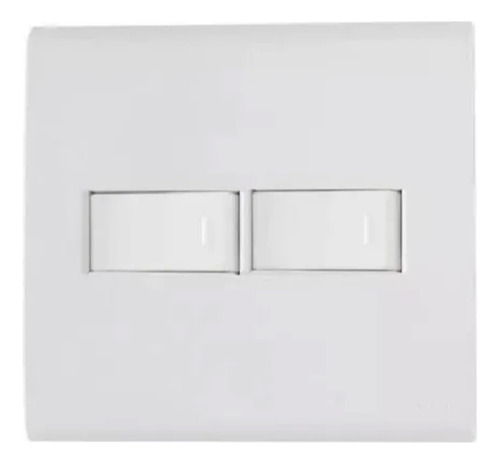 Conjunto Placa 4x4 C/ Interruptor Duplo Simples Liz