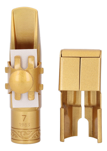 Soprano Sax Saxophone Mouthpiece B Flat Frosted Gold Plating