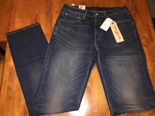 Autentico Levis 514 Straight Fit Jeans Blue Rostad W32 L36