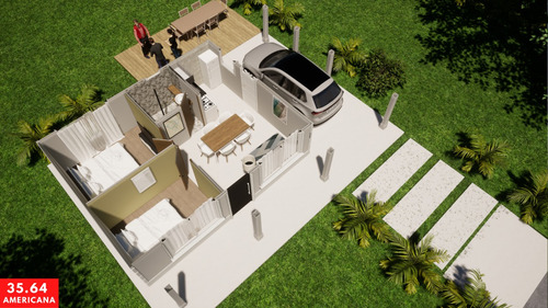 Casa Americana 46,80 Con Galería Y Cochera - Viviendas Roca