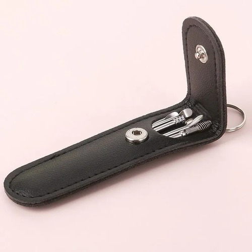 Kit 6 Mini Extrator Cera Ouvido Limpeza Auricular Com Estojo