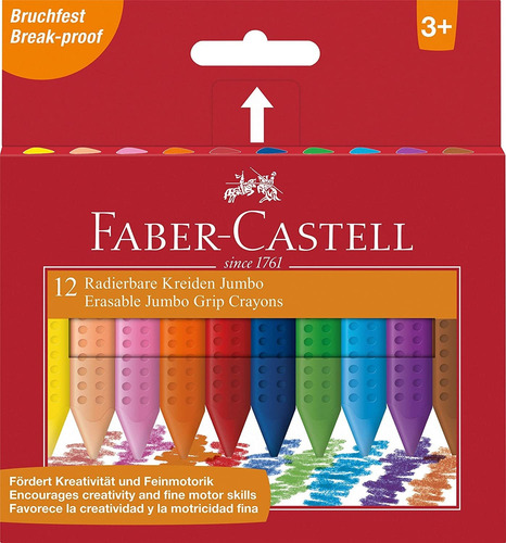 Lápices De Colores Faber-castell Jumbo Grip (paquete De 12)