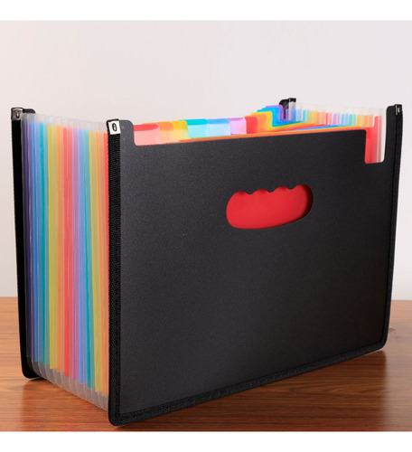 Carpeta De Archivos Accordian Con 24 Compartimentos, Tamaño