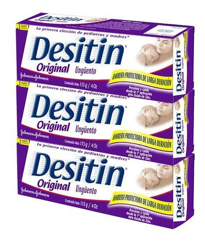 Crema Desitin Original 3 Unid X 113g