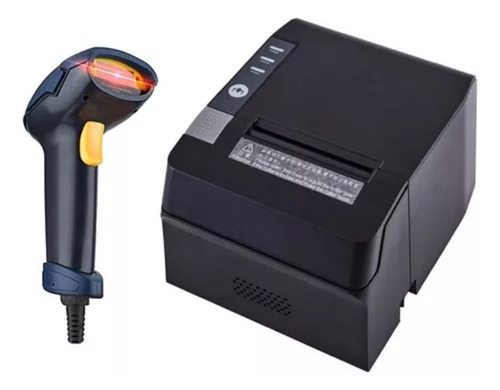 Impresora Pos Térmica 80mm Usb+lector Código De Barra Laser