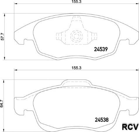 Balatas Disco  Delantera Para Peugeot Partner Maxi Vu  2019