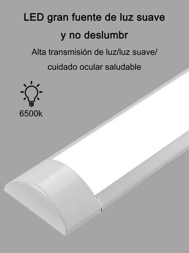 10pz Tubo Led Regleta Sumex 40w 127v 4000lm 6500k Blanco