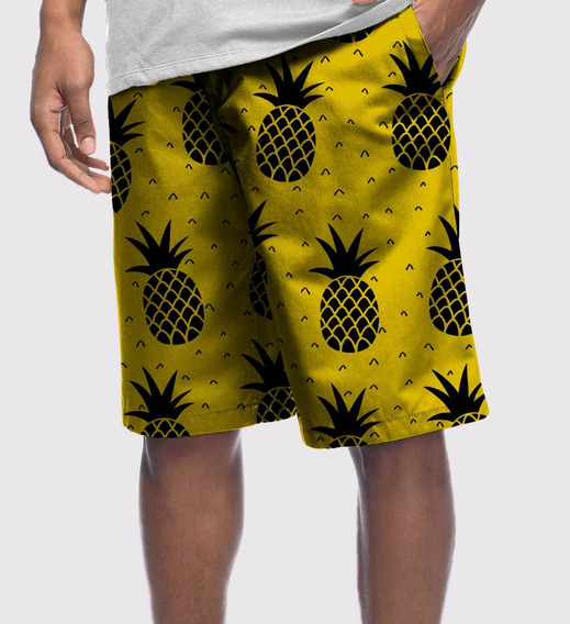 bermuda moletom pineapple