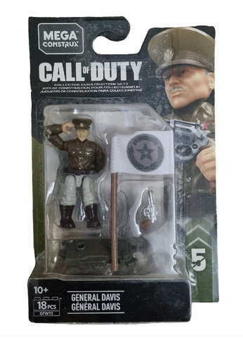 Mega Construx Call Of Duty Figura General Davis Serie 5