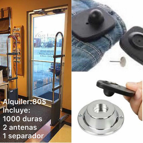 Imagen 2 de 2 de Alquiler Sistema De Alarma Antena Contra Hurto De Mercancías