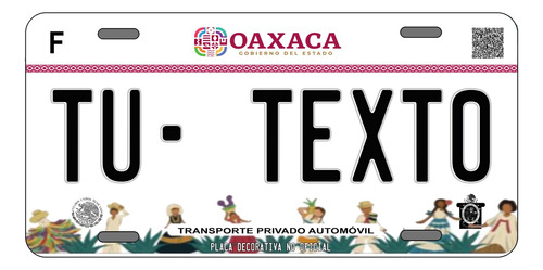 Placas Para Auto Personalizadas Oaxaca 2023