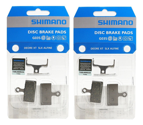 2 Pares De Balatas Shimano G03s Resina Originales Slx Deore 