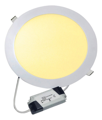 Panel Led 18w Redondo Incrustar Slim Ultra Plano