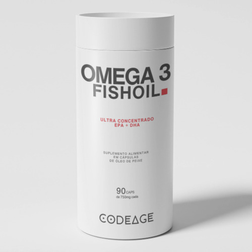 Omega 3 Fishoil 90 Softgel Caps - Codeage Epa + Dha Sabor Sem Sabor