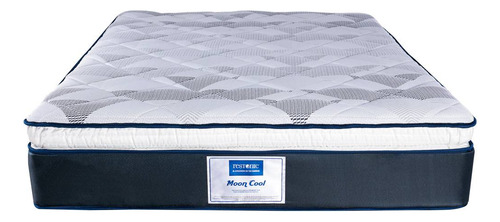 Colchon Restonic Moon Cool Ortopedico Individual - Mci Color Azul Oscuro