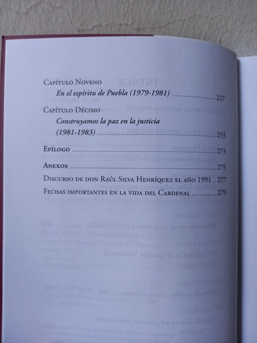 Libro Con La Vida Y Obra Del Cardenal Raúl Silva Henriquez (Usado)