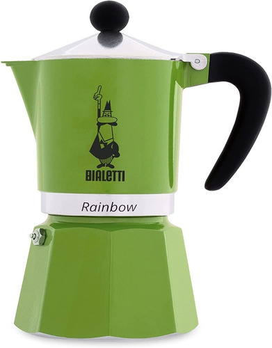Cafetera Bialetti Rainbow 3 Cups / Verde Italiana / Original