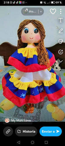 Hermosas Muñecas Traje Típico De Venezuela