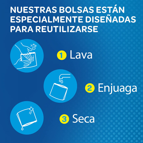 Bolsas Reutilizables Para Congelar Doble Cierre 15 Unidades
