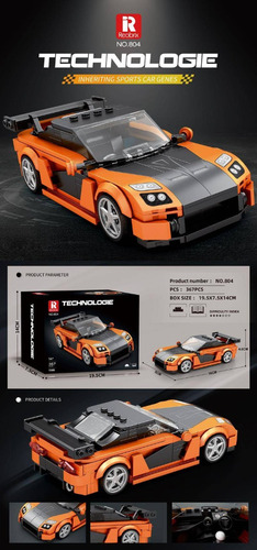 Kit De Construcción Para Mazda Rx-7 Fd, Modelo Jdm Legend De