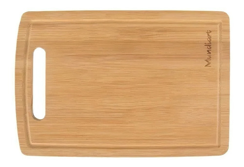 Imagem 3 de 3 de Tábua De Corte Bambu 33cm X 24cm Legumes Carnes Mundiart